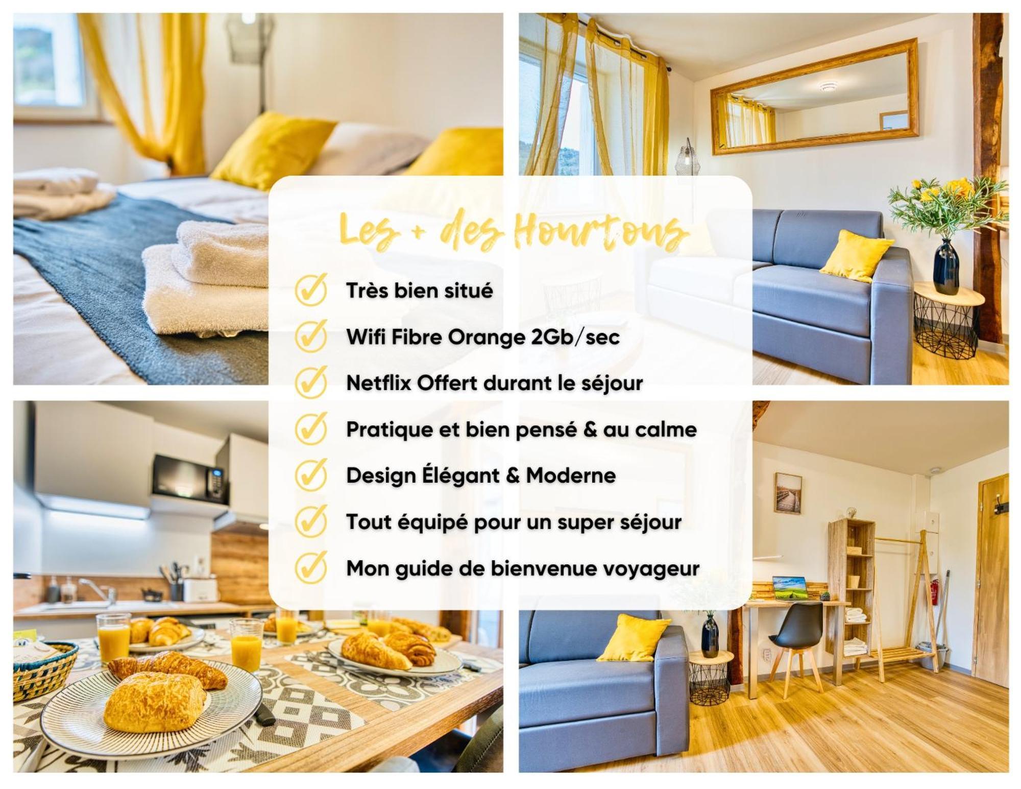 Les Hourtous Netflix Wi-Fi Fibre Terasse 4 Pers Daire Banassac Dış mekan fotoğraf