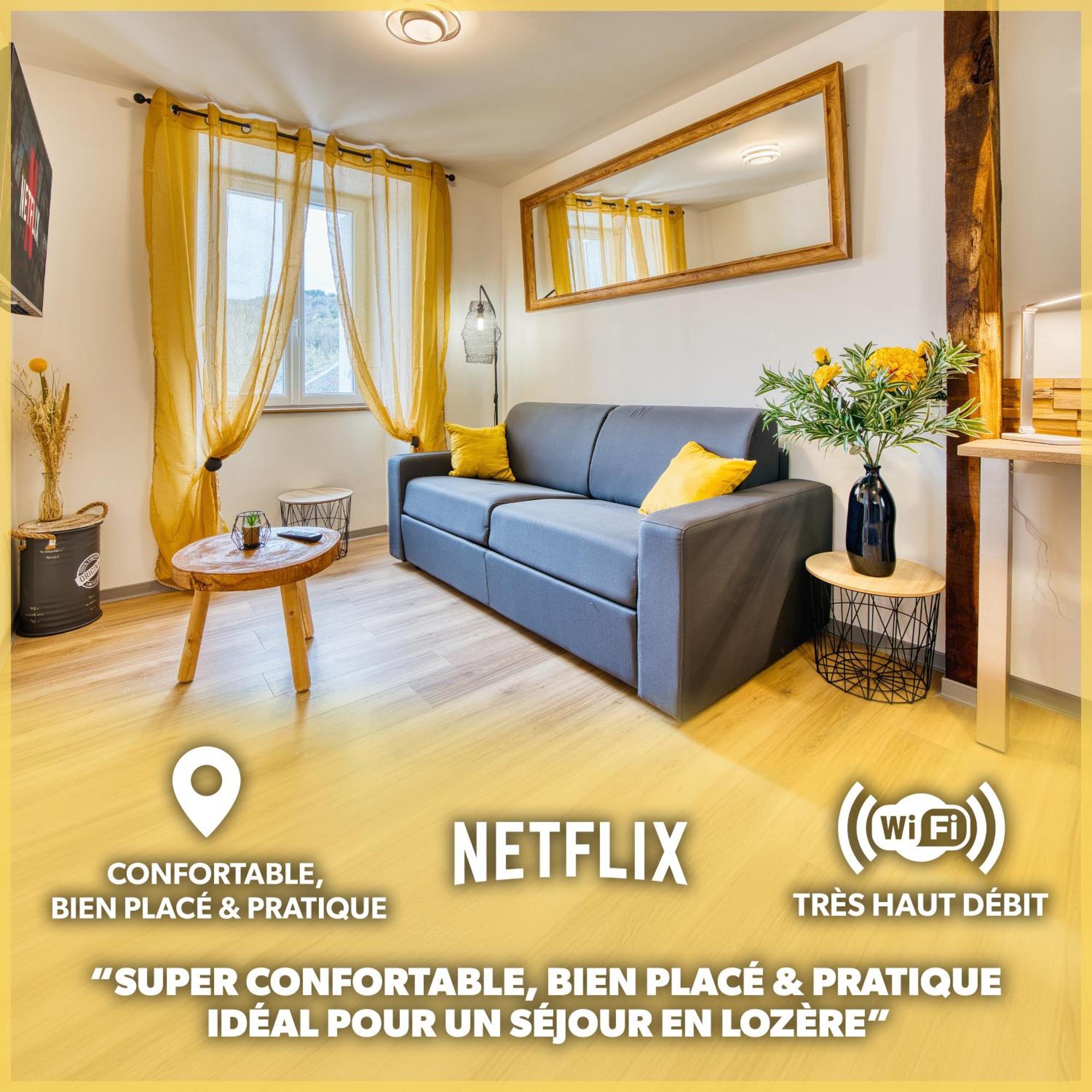 Les Hourtous Netflix Wi-Fi Fibre Terasse 4 Pers Daire Banassac Dış mekan fotoğraf